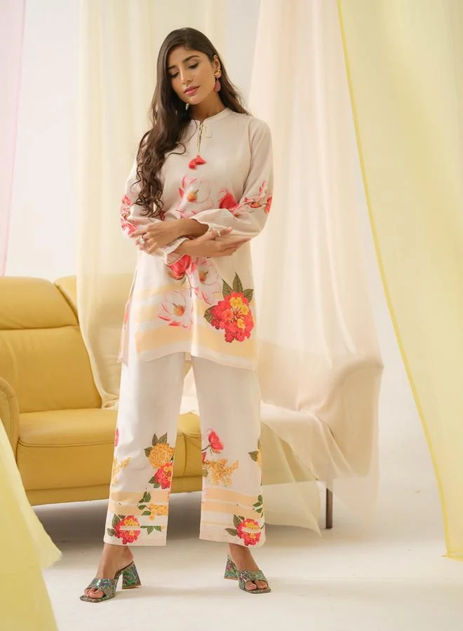Dw  Women Floral Print Tunic and Palazzos Co-Ords for Women | Best Price UAE